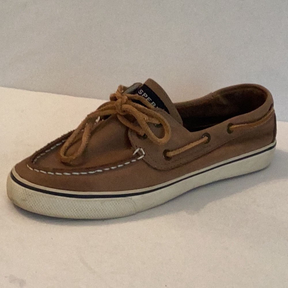 SPERRY TOPSIDER. Taupe Suede Boat Shoes